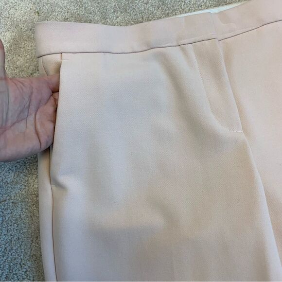 Ann Taylor blush pink mid rise button ankle pants Sz 10 - Picture 4 of 12